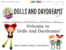 Tablet Screenshot of dollsanddaydreams.com